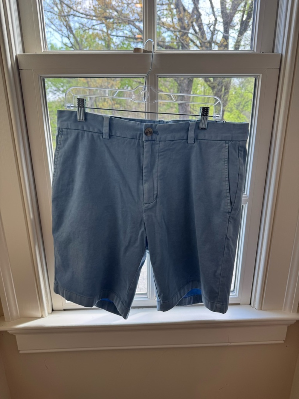 Vineyard Vines Slate Blue Flat Front Chino Shorts